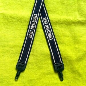 NWOT: Authentic Christian Dior Logo Shoulder Strap no ring
